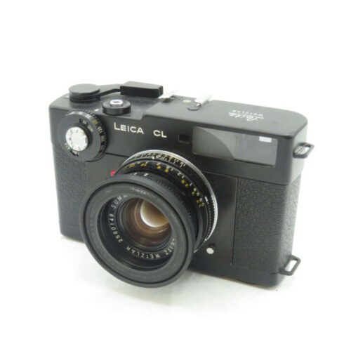 Leica CL film camera with a Summicron 40mm lens.