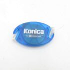 Blue "Konica Get Konnected" retractable Ethernet cable on a white background.