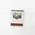 Vintage matchbook featuring an advertisement for Yashica Electro 35 camera.