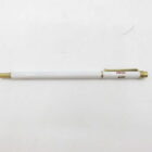 White Pentax 605 stylus with gold accents on a white background.