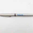 Pearlcorder-branded silver pen with a clip, placed on a white background.