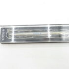 Parker pen in a transparent plastic case.