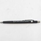 Black mechanical pencil with metal tip and clip, labelled "WILD + LEITZ MEANS QUALITY WORLDWIDE."