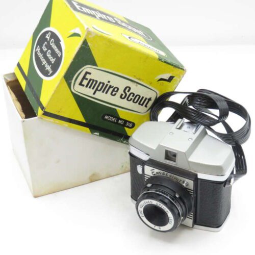 Empire Scout camera model No. 316 with original box.