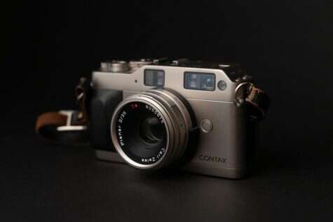 a camera with a strap