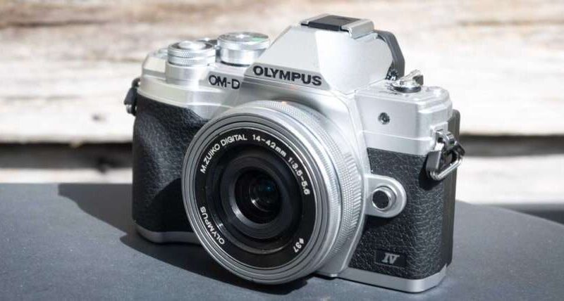 a camera with a lens