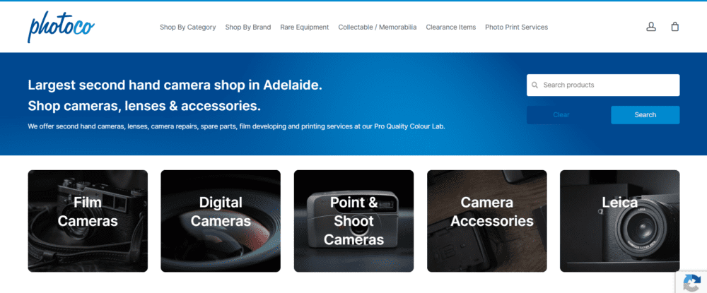 Online camera store Adelaide