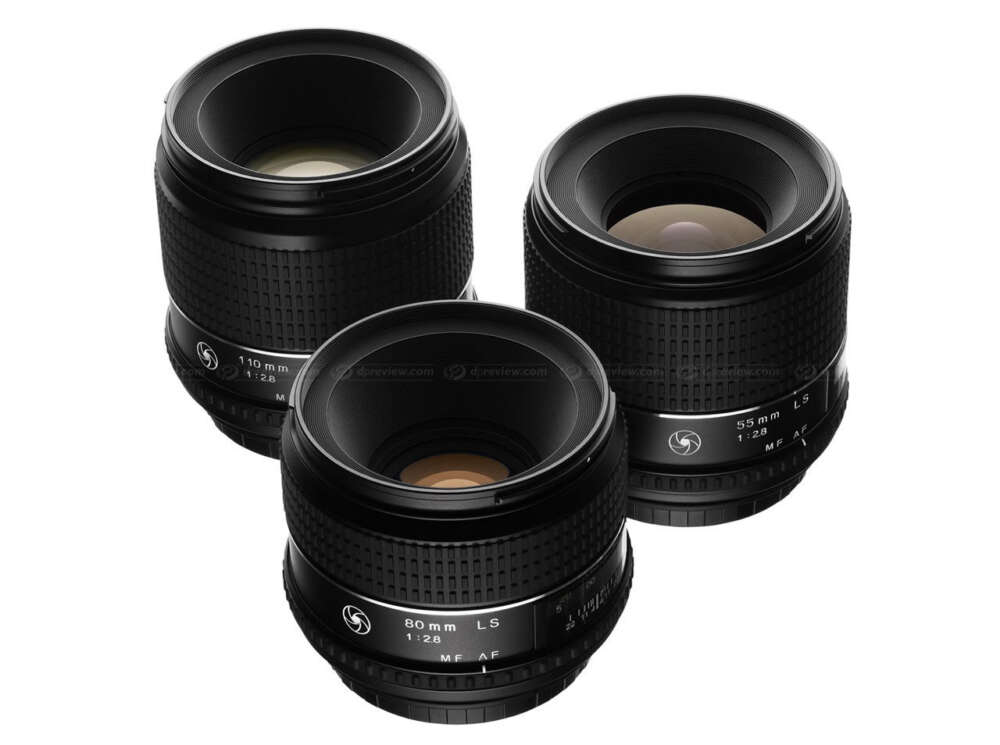 three medium format lenses