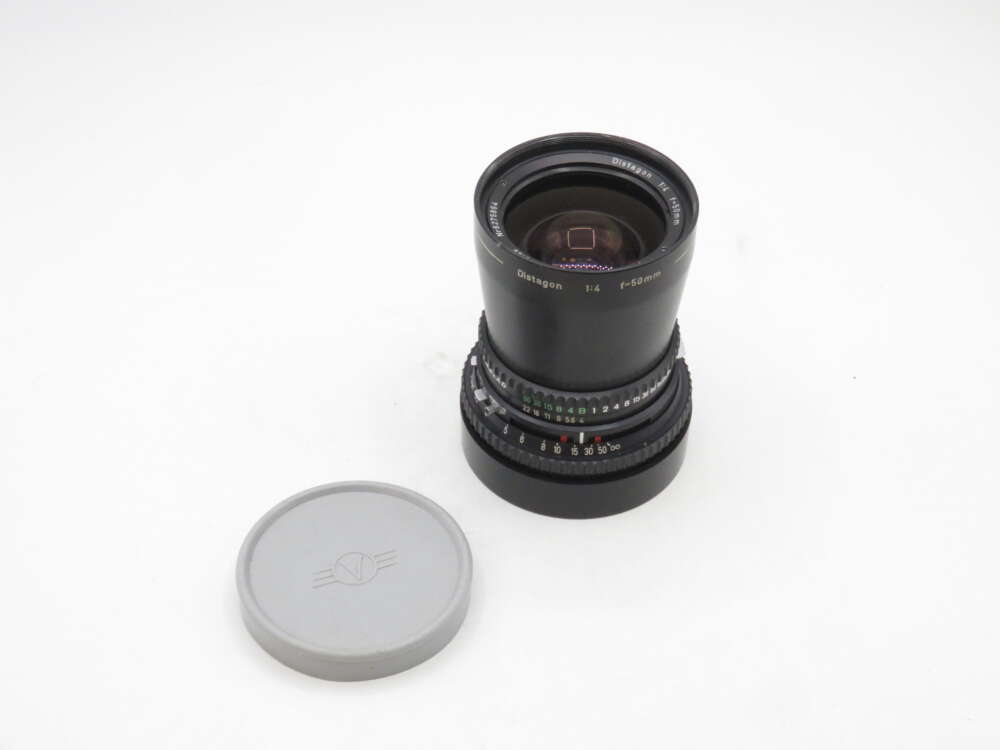 Objectif Hasselblad C Distagon 50mm F/4 Grand-angle #5143003 Avec étui Et Pare-soleil