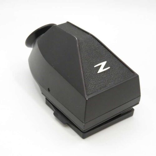 A black viewfinder attachment with a textured surface and a white "Z" logo.
