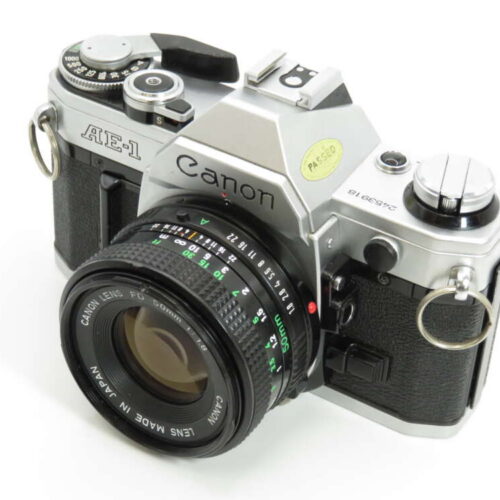 Canon AE-1 35mm Film SLR Camera +50mm F1.8 Lens