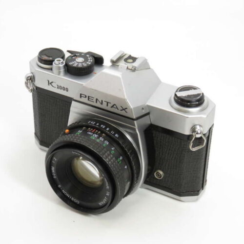 Pentax K1000 35mm Film SLR Camera + 50mm F2 Lens