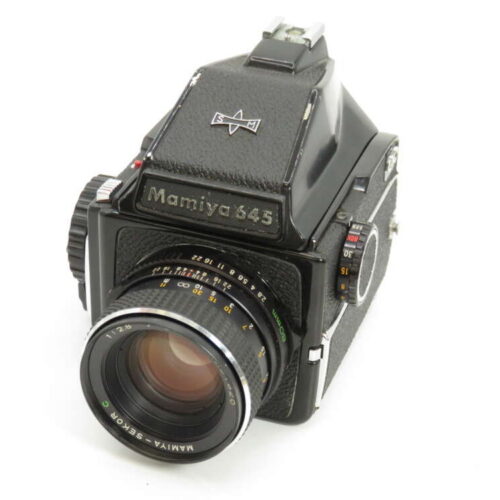 Mamiya M645 120 Medium Format Film Camera +80mm Lens + Prism