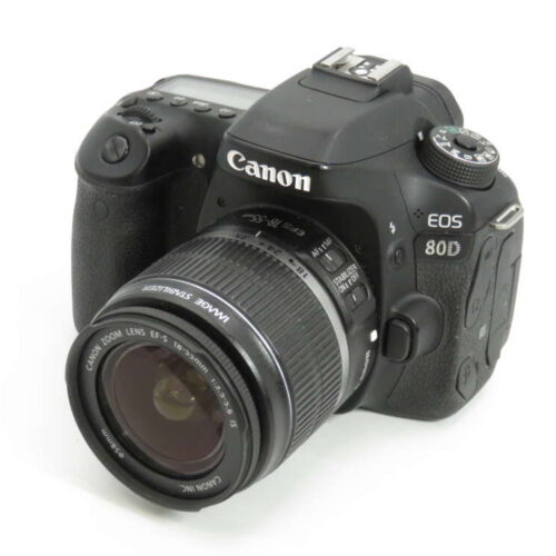 Canon EOS 80D DSLR Camera + 18-55mm Lens