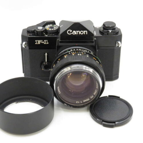 Canon F-1 35mm Film Camera + 55mm F1.2 Lens
