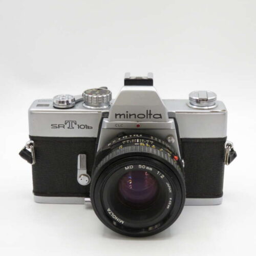 Minolta SRT101b 35mm Film SLR Camera +50mm F2 Lens