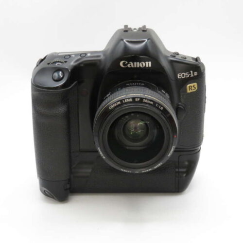 Canon EOS 1n RS 35mm Film SLR Camera + Battery Grip + 28mm F1.8 Lens