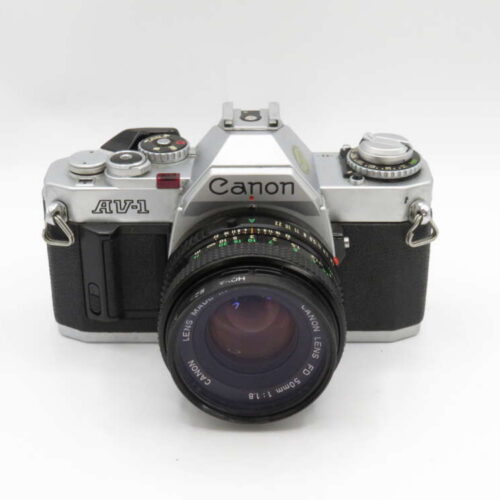 Canon AV-1 35mm Film Camera Body + 50mm F1.8 Lens