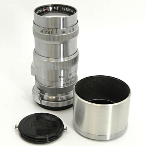Nikon S Mount 13.5cm F3.5 Q.C Lens + Lens Hood