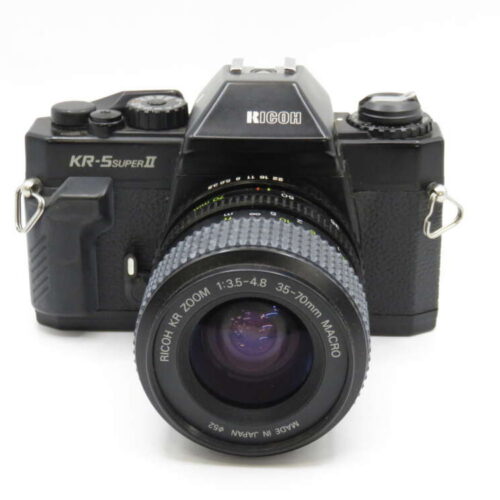 Ricoh KR-5 Super II 35mm Film SLR Camera Body + 35-70mm Lens