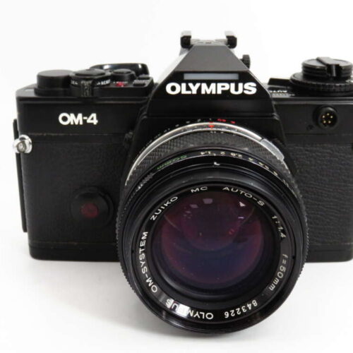 Olympus OM-4 35mm Film SLR Camera Body Blk + 50mm F1.4 Lens