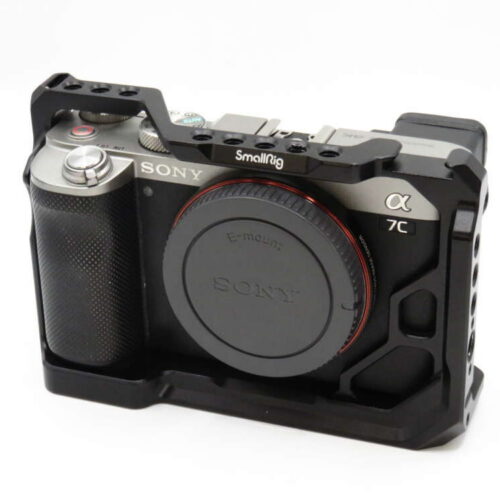 Sony A7C Mirrorless Digital Camera Silver Body + Cage